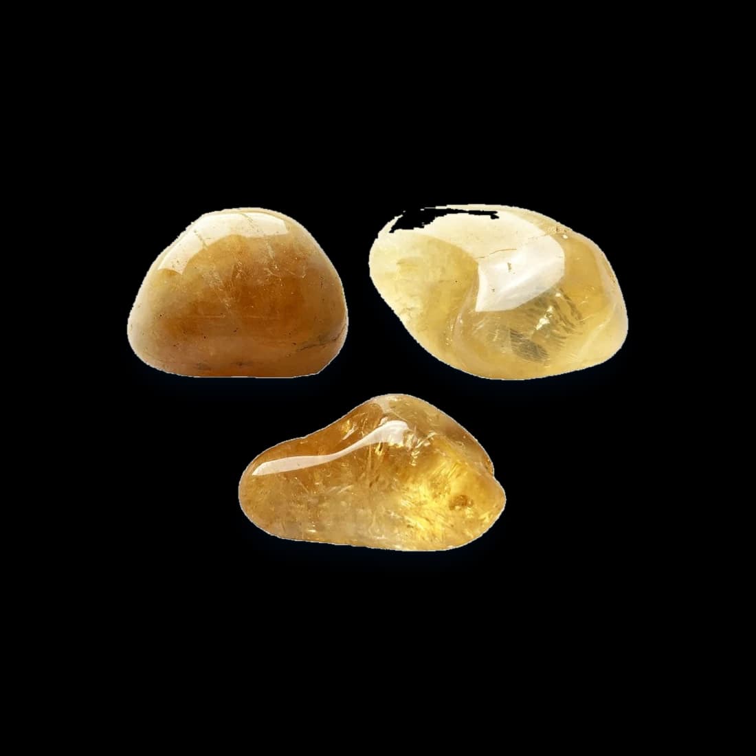 Pierre roulée de citrine