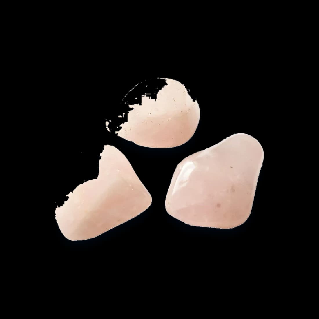 Pierre roulée de quartz rose