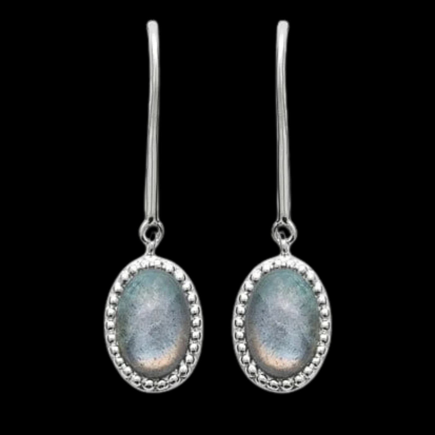 Boucles d’Oreilles Labradorite - Alexandra