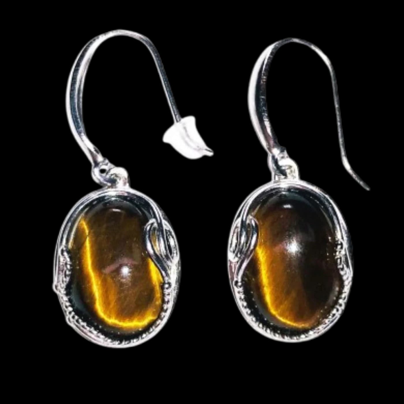 Boucles d’oreilles Oeil de tigre - Capucine