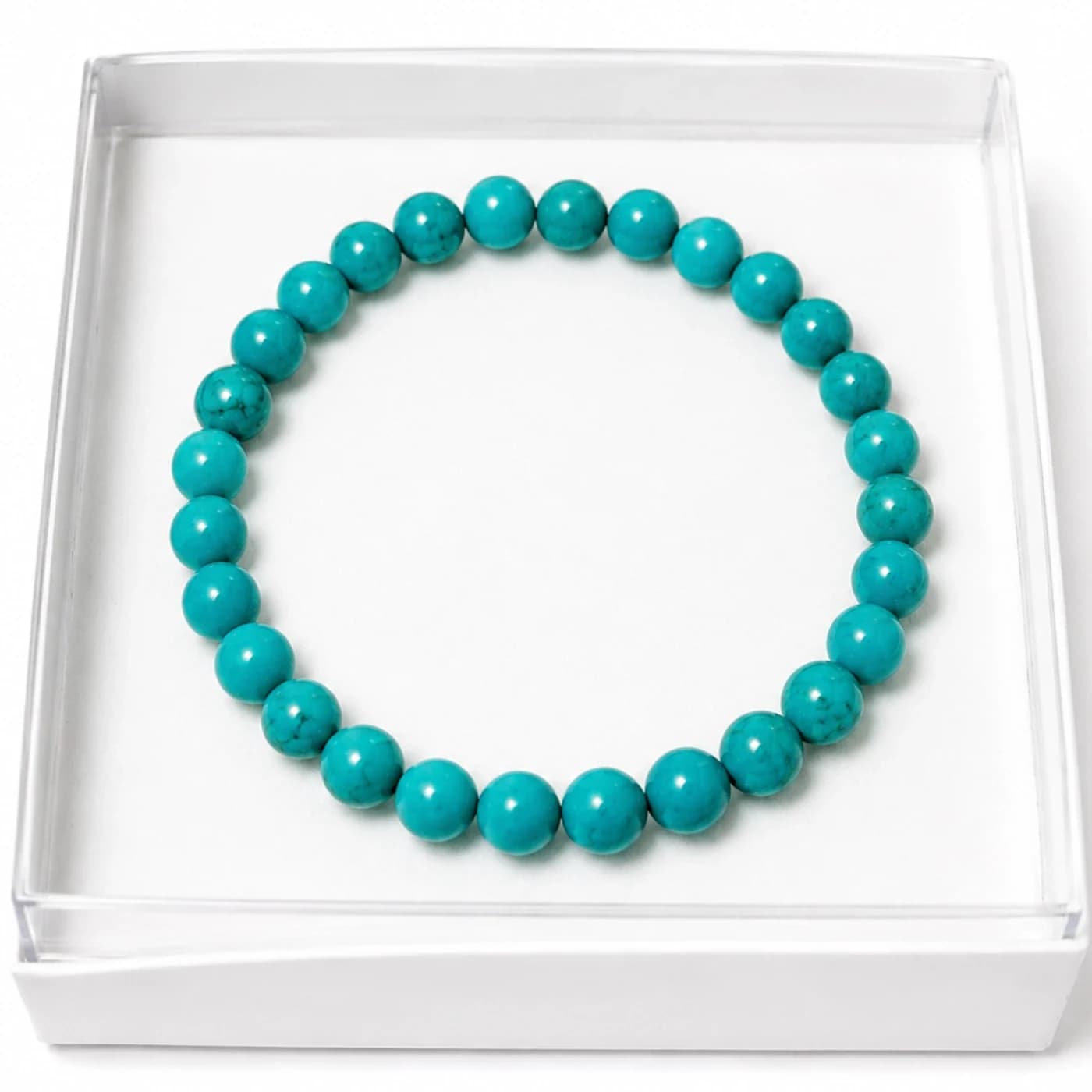 Bracelet Turquoise - Perles de 6mm